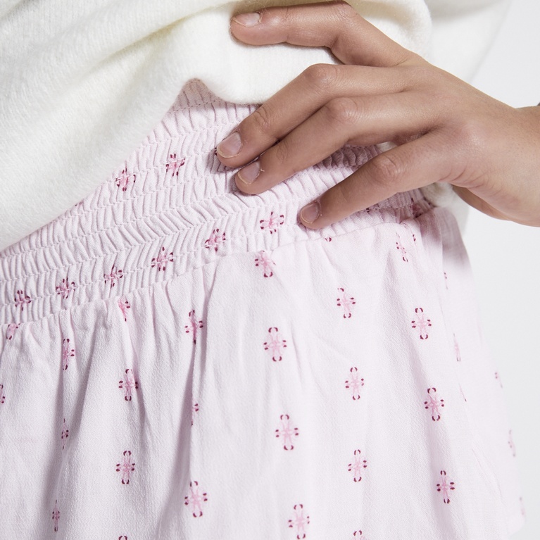 Frill skirt "Elena Print" Pink